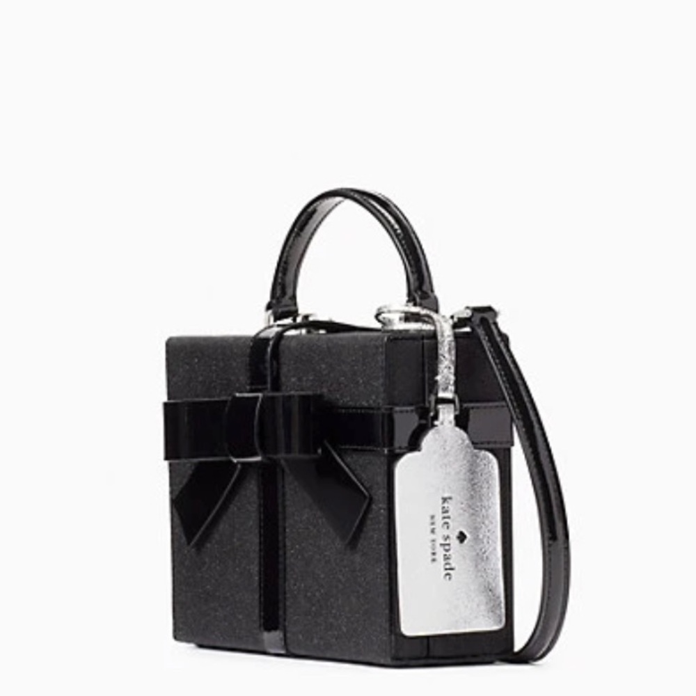 Authentic Kate spade glitter/leather gift box Crossbody/Satchel - Picture 4 of 16